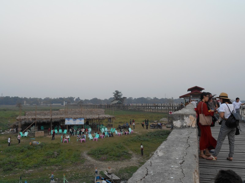 In Mandalay I meet Krzysztof with whom I end up visiting some places. One of them was U-Bein Bridge, a 30 min ride away, so I took my first bus in Myanmar.