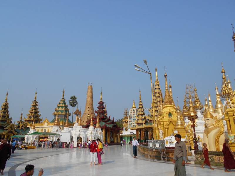 Shwedagon Pagoda is quite a walk from my hostel, but I will dedicate my day to it so I have plenty of time to walk. It was a 40 min walk.