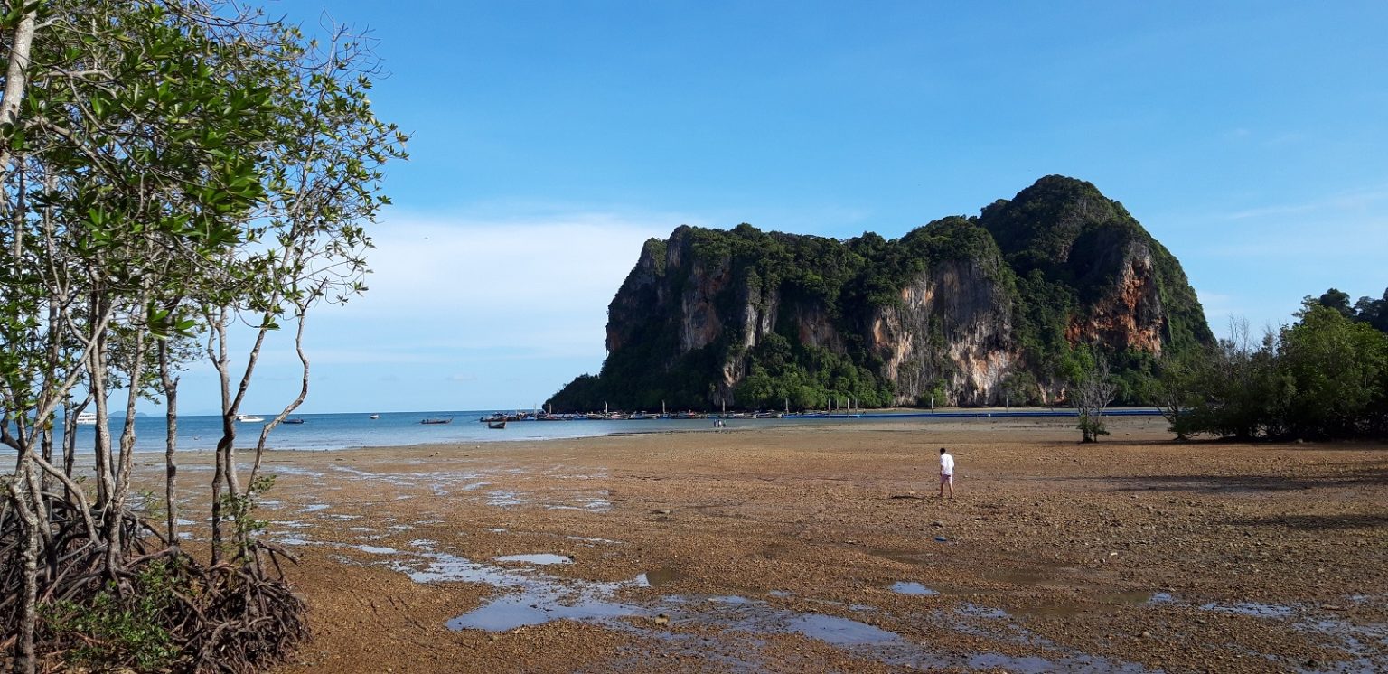 Walking to Railay beach yes it